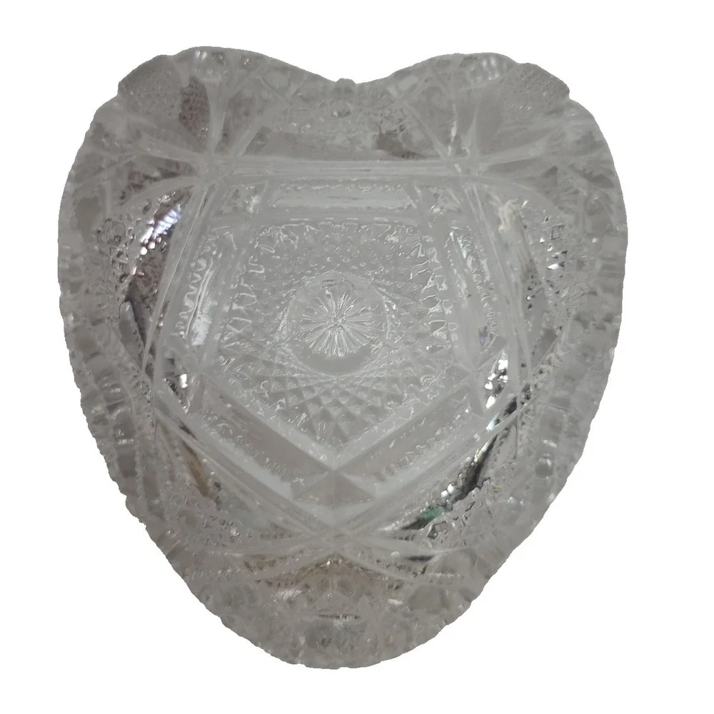 Vintage Caithness Crystal Decorative Trinket Bowl Made in Scotland